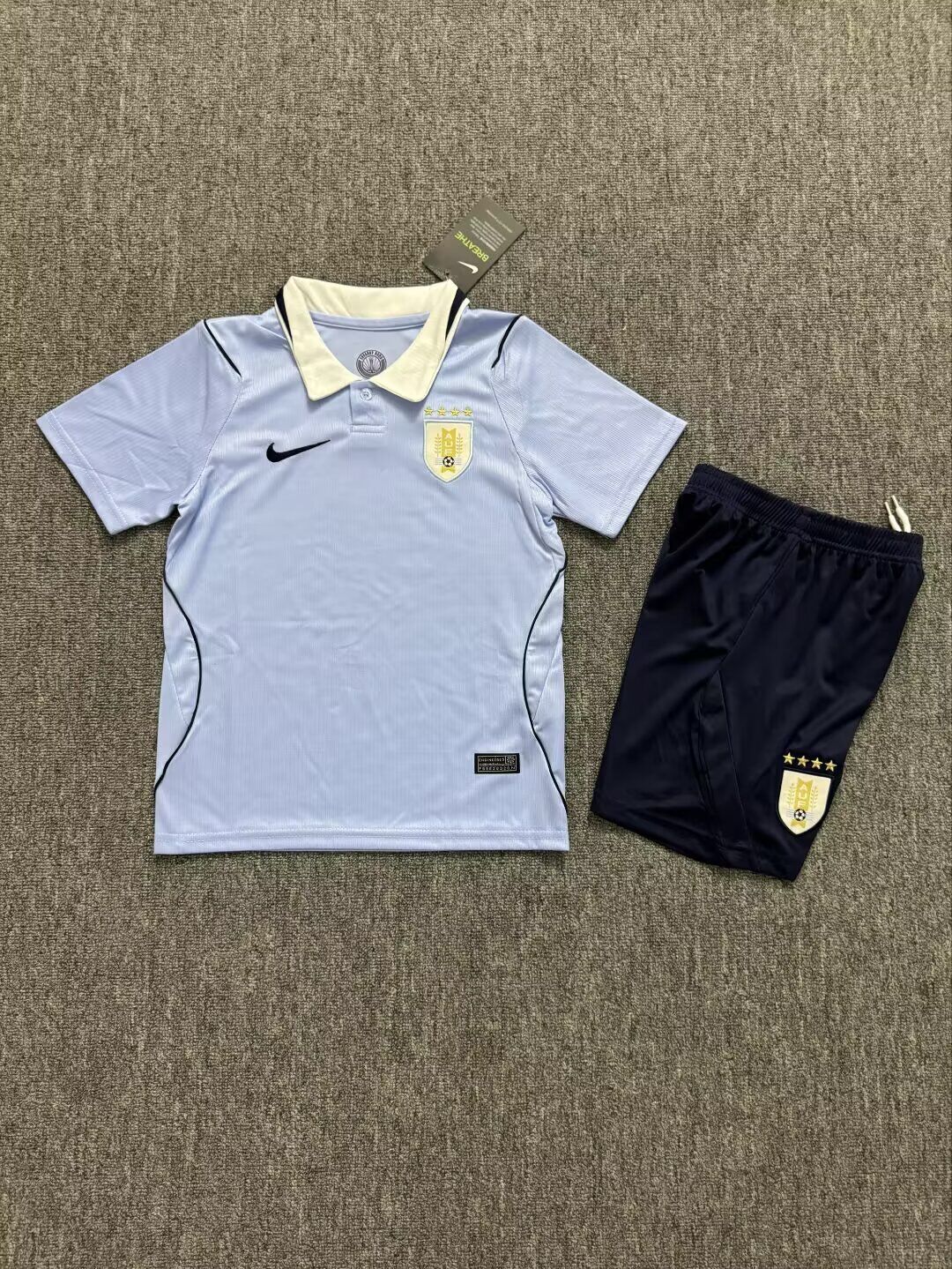 Kids-Uruguay 2026 World Cup Home Soccer Jersey